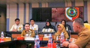 Kegiatan PKL mahasiswa ilmu kesehatan itu digelar di ruang rapat Satya Bina Karya (SBK), Pemkab Mojokerto, Senin (3/11) pagi. Dok.Diskominfo