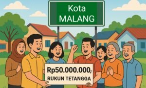 Ilustrasi bantuan Rp50 juta , Sumber Art AI