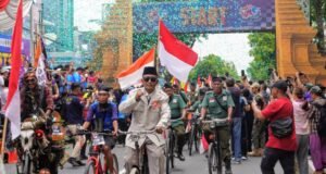 Tradisi Gerak Jalan Mojokerto–Surabaya (GMS) kembali digelar pada Sabtu (15/11/2025). Dok.Humas