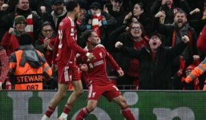 Selebrasi pemain Liverpool