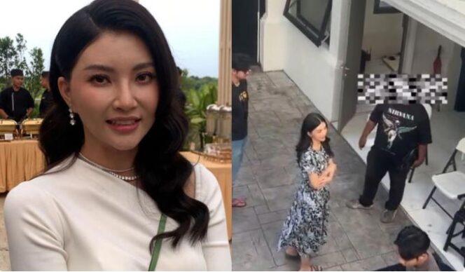 
					Sarwendah saat didatangi DC