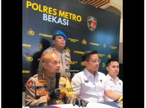Polisi Bekasi menahan dua tersangka kasus korupsi Rp 7,1 miliar dana hibah Pemkab Bekasi untuk pembinaan atlet diasablitas. Kini polisi menahan manan ketua dan bendahara NPCI Bekasi. Foto: Instagram@infobekasi