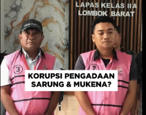 Kejaksan di lombok barat menangkap dan menahan empat orang yang disangka sebagai pelaku dalam kasus korupsi pengadaan sarung dan mukena, 14 November 2025. Foto: Instagram@jaksapedia