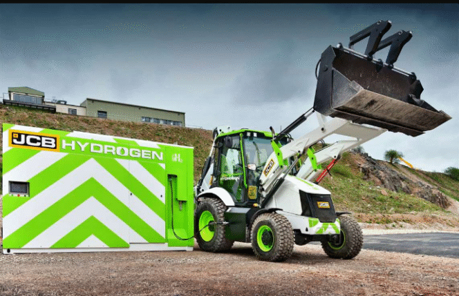 
					Alat berat ini menggunakan mesin buatan JCB Inggeris menggunakan bahan bakar hidrogen alias air, dengan emisi karbon no. Foto: JCB