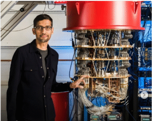 Inilah CEO Google, Sundar Pichai. Ia menjabat sebagai CEO Google sejak 2015 dan juga CEO induk perusahaan Alphabet, yang mengembangkan kuantum komputer google. Foto: Google