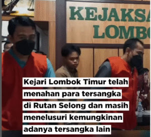 Kejaksaan Negeri Lombok Timur menahan empat orang tersangka kasus gratifikasi proyek pengadaan ITK laptor Chromebook sebanyak 4.320 unit, dengan nilai Rp 32 miliar, pelaku menerima fee Rp 9,27 miliar. Foto: Instagram@jaksapedia
