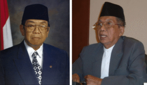 Menurut rencana, Presiden Prabowo Subianto akan memberikan anugerah gelar phakwan kepada 24  calon bertepatan pda hari Pahlawan 10 Nove,ber 2025 di istana negara. Dua calon ini sama-sama berasal dari Jombang, yaitu KH Abdurrahman Wahid dan KH Yusuf Hasyim. Foto: kolase/istimewa
