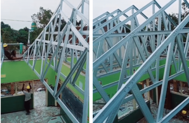 
					Rehab atap  kelas SDN 1 Plosogenuk, Perak, Jombang, dikerjakan secara cepat dan diwajibkan selesai pada tanggal 17 Desember 2025, agar kelas tersebut bisa segera dipergunakan untuk proses belajar menganjar kembali. Foto: Istimewa