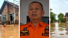 Kepala Pelaksana (Kalaksa) BPBD Jombang, Wiku Birawa Felipe Diaz Quintas, Foto: swarajombang/ kolase/ dok