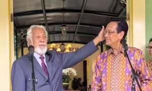Pertemuan Perdana Menteri Timor Leste, Xanana Gusmao dengan Gubernur Daerah Istimewa Yogyakarta, Sri Sultan Hamengku Buwono X. (Foto.ig@jogjainfo)