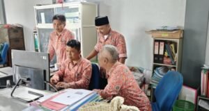 Pelatihan kelola website Desa Ngrowo, Kecamatan Bangsal, Kabupaten Mojokerto. (Foto.Ist)