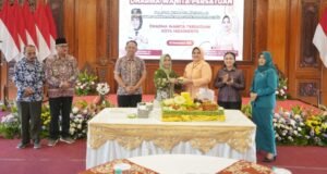 Peringatan Hari Ulang Tahun ke-26 Dharma Wanita Persatuan (DWP) digelar di Ruang Sabha Mandala Madya Balai Kota Mojokerto pada Jumat (12/12). Ist
