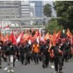 Ilustrasi demo buruh