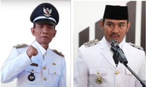 KPK menangkap dan menetapkan Bupati Bekasi Ade Kuswara Kunang (Kanan) dan, HM Kunnag adalah orang tua Ade Kuswaawa, yang juga menjabat sebagai kades Sukadami, Bekas. Anak sebagai penerima ijon Rp 14,2 miliar, sedangkan ayahnya bertindak sebagai calon ijon proyek. Foto: Instagram/Youtube/net