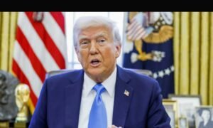 US President Donald Trump speaks during an executive order signing ceremony in the Oval Office of the White House in Washington, DC, US, on Tuesday, Feb. 4, 2025. Trump signed two executive orders, one to reimpose pressure on Iran, as well as withdraw the US from the United Nations Relief and Workers Agency (UNRWA) and the United Nations Human Rights Council. Photographer: Shawn Thew/EPA/Bloomberg
