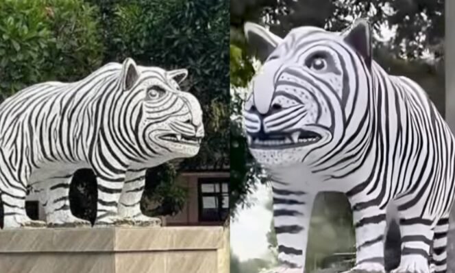 
					Patung Macan Bukan, Kudanil Bukan, Tapi Bikin Gemes dan Viral, Jadi Ikon Baru Kediri