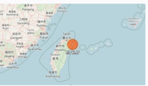 Sumber lain menyebutkan kekuatan genpa Taiwan disebutkan 6.7 magnetudo, laporan resmi dari sumber Taiwan menyebutk 7.0 magnetuda, gempa yang terjadi Sabtu malam 27 Desember 2025. Foto: Ist