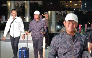Setelah melakukan OTT, KPK langsung membawa Buati Lampung Tengah, Ardito Wijaya bersama empat terduga lainnya ke Jakarta, Rabu 10 DEsember 2024. Foto: rmol.id