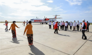 Bandara Weda Bay, di Halmahera Tengah milikp perusahaan nikel PT IWIP. Foto: Halmaherapost.com