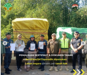 Penegakan Hukum Pehutanan merilis data operasim penegakan hukum dan menemukan operandi baru, melalui skema PHAT, dimana kayu liar dimasukkan ke dalam PHAT seolah menjadi kayu legal. Foto: Instahram@gakku,_kehutanan