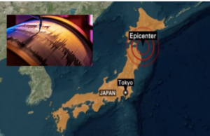 Gempa 7.5 Mag guncang pantai timur Jepang. Foto: Intip24news.com