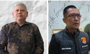 Kasus tewasnya seorang dosen USU, mengegerkan warga meda. (kiri) Korban Dr. Ir. Orang Kaya Hasnanda Syahputra (58), dosen USU. (Kanan) Kasat Reskrim Polres Pelabuhan Belawan, Iptu Agus Purnomo. Foto: tribunnews/ IDNNews.id