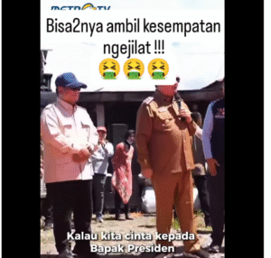 Muncul potongan video sambutan bupati Aceh Tenggara, M Salim Fakhry saat menyambut kedatangan presiden ke wilayahnya melihat langsung korban bencana, Senin 1 Deseber 2025. Disitu Fakhry menyampaikan dukungan agar Prabowo menjadi presiden seumur hidup. Foto: Instagram@dewo.suharyo