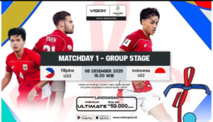 Timnas U22 di ujung tandu, kalah dari Filpina 1-0, dalam pertandingan di Thailand, Senin 8 Desember 2025. Kekalahan ini menyebabkan situasi Timnas seperti diujung tanduk bahkan hampir bisa dipastikan tersingkir. Foto: iND