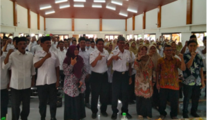 Aula Kantor Dinas Pendidikan dan Kebudayaan Kabupaten (Disdikbud) Jombang. Sebanyak 237 alumni PPG Guru PAI asal Kabupaten Jombang mengikuti kegiatan Peningkatan Kompetensi, Foto: Swarajombang.com/ elok apriyanto