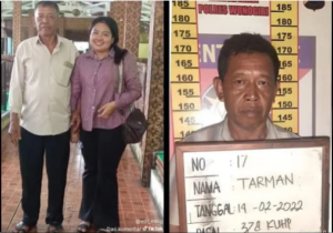 Polres pacitan, Jawa Timur menggelar konferensi pers, Rabu, 10 Desember 2025 terakit pengungkapan kasus pemalsuan cek Rp 3 miliar sebagai mahar untuk pernikahan. Tersangkanya adalah Tarman, 74, warga Wonogiri, Jawa Tengah  dan korbannya adalah Sheila Arika, 24, warga Pacitan, Jawa Timur. Foto: queensha.id