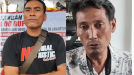 Aliansi Masyarakat Pati Bersatu (AMPB) Supriyono alias Botok dan Teguh Istiyanto saat ini telah menjalani sidang pengadilan negeri Pati, 24 Desember 2025. Dengan tuduhan melakukan pemblikiran jalan Pati-Juwana, 28 Oktober saat aksi demo untuk menjatuhkan bupati Pati, Sudewo. Foto: queensha.id