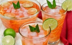 Es Blewah Nipis Selasih, resep dan foto: @andinskitchen