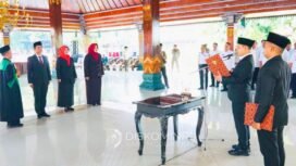 Tiga Pejabat Tinggi Pratama Dilantik Bupati Mojokerto. Dok.Diskominfo