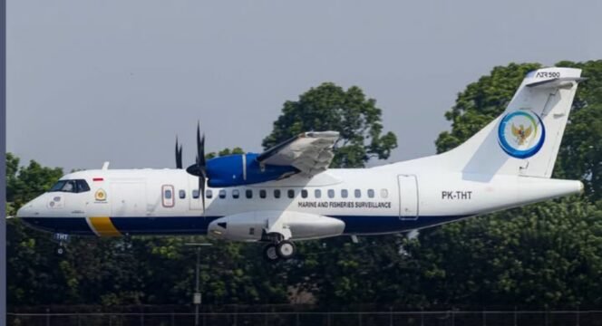 
					Ilustrasi pesawat ATR 42-500 rute Yogyakarta-Makassar milik Indonesia Air Transport (IAT) yang hilang kontak. Foto.Ist