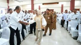 Sebanyak 1.116 PPPK Paruh Waktu Pemerintah Kota Mojokerto mengikuti pembekalan di Mall Pelayanan Publik Gajah Mada. Dok.Diskominfo