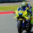 Legenda MotoGP, Valentino Rossi, akhirnya merasakan aspal Sirkuit Mandalika untuk pertama kalinya. (ig@officialmotogp7)