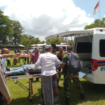 Puluhan ambulans hilir mudik dari SMAN 2 Kdus, untuk angkut sekitar 118 siswa, yang diduga keracunan MBG, menu soto ayam suwir pada hari Rabu 28 Januari, kemudian baru hari Kamis, 29 Januari 2026. Foto: ist