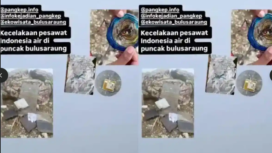 Inilah benda-benda dan serpihan diduga terkait dengan jatuhnya pesawat ATR penerbangan Yogya-Makassar. Kini Basarnas kerahkan helikopter, drone, dan 40 personel untuk mencari lokasi jatuhnay pesawat yang mengangkut delapan kru, dan tiga penumpang, Sabtu, 17 Januari 2026. Foto: Ist