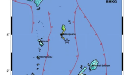 Terjadi gempa berkekuatan 7.1 magnetudo di wilayah kepulaua Taluad, Sulawesi Utara, 10 Januari 2026. Menurut Direktur Gempa Bumi dan Tsunami BMKG, Daryono, menegaskan gempa dangkal ini dirasakan kuat tapi hasil pemodelan menunjukkan nihil risiko tsunami. Foto: BMKG