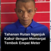 Petugas ruamah tahanan negara (Rutan) Nganjuk, Jawa Timur, Senin pagi 26 Januari 2026, berhasil mewringkus kembali seorang tahanan bernam Moh Hairul. Ditangkap di sebuah kandang sapi desa Baron, Ngaji, saat sembunyi dibalik pakan sapi. Foto: Instagram@infonganjuk