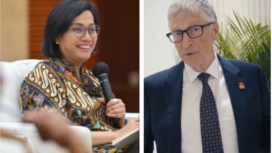 Mantan menteri keuangan RI, Prof Dr  Sir Mulyani Indrawati saat ini secara remi ditunjuk menjadi salam satu dewan pengurusn Yayasan Bill Gate. Foto: Instagram@smindrawati/gatesfoundation