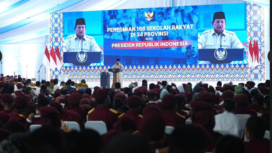 Presiden Prabowo Subianto meresmikan 166 titik Sekolah rakyat Terpadu (SRT) di Banjarbaru, Kalimantan Selatan, Senin 12 Januari 2026. Foto: fraksigerindra.id