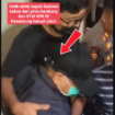Tampak seorang petugas memeluk Sudewo,yang tampak tersandung hingga mau jatuh, saat keluar dari pintu belakang ruang pemeriksaan Intelijen Polres Kudus, setelah terkena OTT KPK. Foto: instagram@didikdjojodiningrat