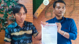 Ormas DINAS melaporkan dugaan marka-up proyek Jaringan Distribusi Utama (JDU) dan interkoneksi DC antara Perumda dengan PT Rafa Karya Indonesia, terindikasi menyebabkan kerugian keuangan negara mencapai Rp 16 miliar pada tahun 2024. Foto: swarajombang.com/ sugeng purnomo