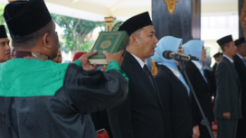 Pelantikan pejabat baru di lingkungan Pemkab Jombang, 15 Januari 2026. Foto: swarajombang/ diskominfo pemkab jombang