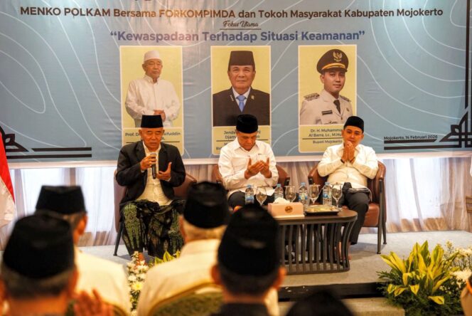 
					Bumi Majapahit Kondusif, Menkopolkam RI: Prestasi yang Harus Dijaga. Dok. Humas 