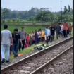Tiga pejalan kaki asal Desa Ujungnegoro tertemper KA Tawang Jaya (Semarang Poncol-Pasar senen) di KM 72 plus 800 jalur antara Stasiun Kuripan-Ujungnegoro. Masuk Desa Ujungnegoro, Kecamatan Kandeman, Kabupaten Batang, Jawa Tengah, Rabu siang, 25 Febaruari 2026. Foto: Instagram@batang.update