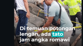 Polisi Bali memerlukan pemeriksaan DNA untuk memastikan bahwa potongan lengan yang ditemukan di muara sungai Wos, Gianyar, adalah potongan tubuh Igor Kamarov, 28, yang dinyatakan sebagi korban penculikan, Sabtu 21 Februari 2026. Foto: Instagram@kumparan