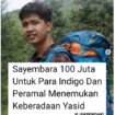 Bakat Setiawan rilis sayembara Rp 100 juta bagia siapa saja yang berhasil menemukan pendaki gunung Yazid Firdaus yang hilang sejak 18 Januari 2026. Relawan mandiri telah menemukan jasad Yazid, pada hari Selasa pagi, 10 Januari 2026. Foto: Instagram@jejakpendaki