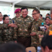 Menteri Pertahanan Sjafrie Sjamsoeddin menghadiri dan memberi pemekalan pada acara Retret PWI 2026, di gedung Bela Negara, Cibodas Bogor, Sabtu malam, 31 Januari 2026. Foto: Kemenhan